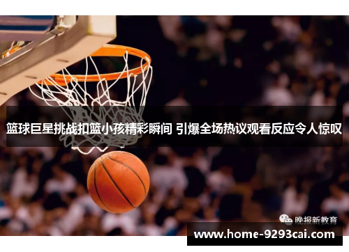 篮球巨星挑战扣篮小孩精彩瞬间 引爆全场热议观看反应令人惊叹